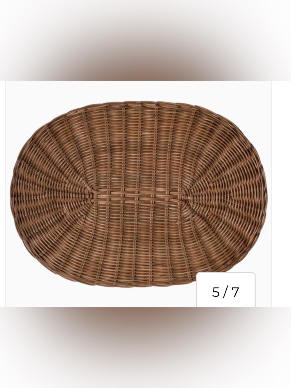 NWT Blue Pheasant x Mark D. Sikes Tisbury Rattan Placemat (Set Of 10}